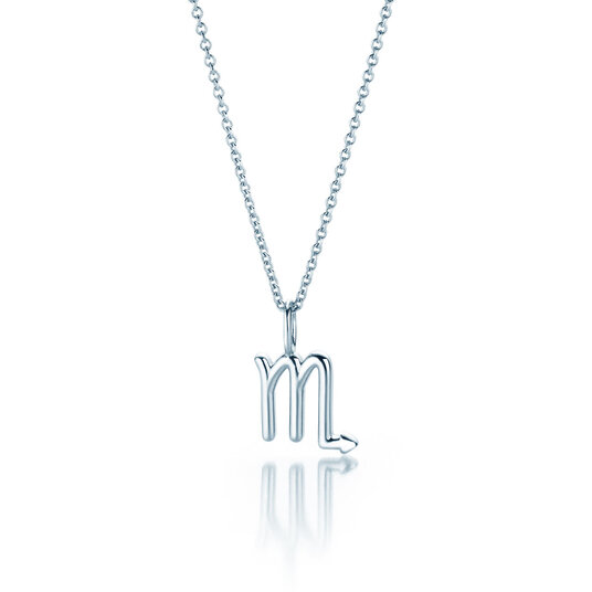Sterrenbeeld hanger Schorpioen in zilver 925/-, 45cm 1,1mm