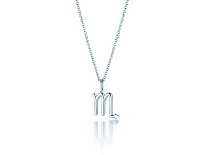Sterrenbeeld hanger Schorpioen in zilver 925/-, 45cm 1,1mm
