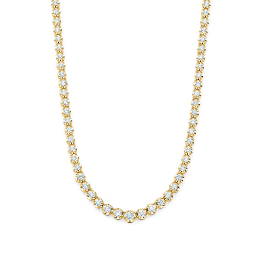Tennis-Collier Classic in 18K geelgoud met diamanten 2,97ct G/SI