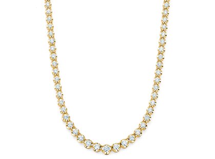 Tennis-Collier Classic in 18K geelgoud met diamanten 4,35ct G/SI