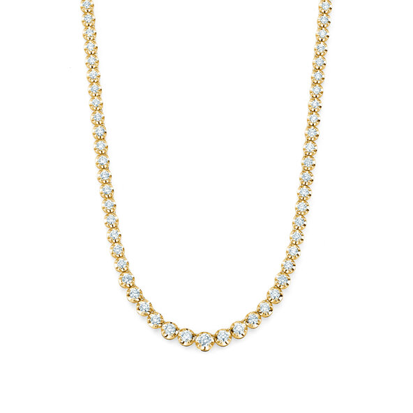 Tennis-Collier Classic in 18K geelgoud met diamanten 2,97ct G/SI