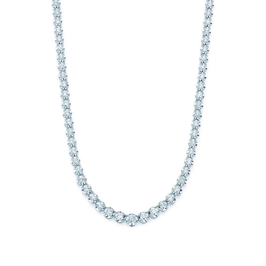Tennis-Collier Classic in 18K witgoud met diamanten 2,97ct G/SI