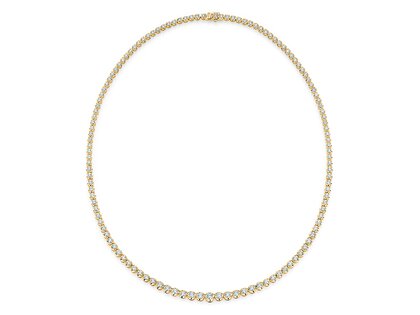 Tennis-Collier Classic in 18K geelgoud met diamanten 2,97ct G/SI