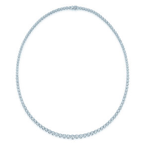 Tennis-Collier Classic in 18K witgoud met diamanten 2,97ct