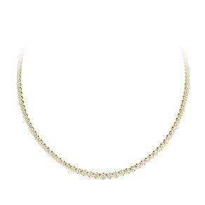 Tennis-Collier Classic in 18K geelgoud met diamanten 2,97ct G/SI