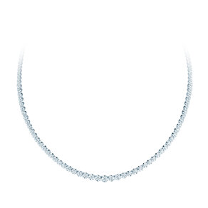 Tennis-Collier Classic in 18K witgoud met diamanten 2,97ct