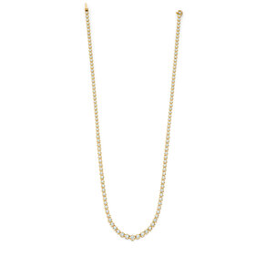 Tennis-Collier Classic in 18K geelgoud met diamanten 2,97ct G/SI