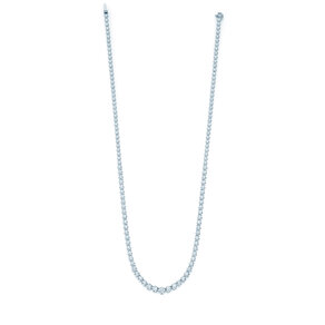 Tennis-Collier Classic in 18K witgoud met diamanten 2,97ct