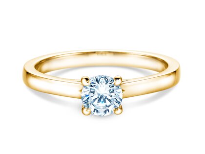 Verlovingsring Romance in 18K geelgoud met diamant 0,60ct G/SI