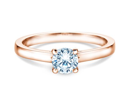 Verlovingsring Romance in 18K roségoud met diamant 0,60ct G/SI