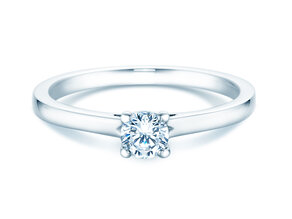 Verlovingsring Romance in 14K witgoud met diamant 0,30ct G/SI