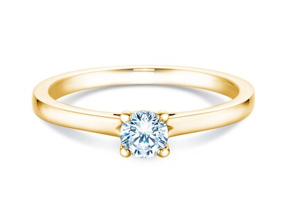 Verlovingsring Romance in 14K geelgoud met diamant 0,30ct H/SI
