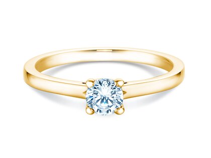 Verlovingsring Romance in 14K geelgoud met diamant 0,40ct H/SI