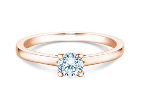 Verlovingsring Romance in 14K roségoud met diamant 0,40ct G/SI