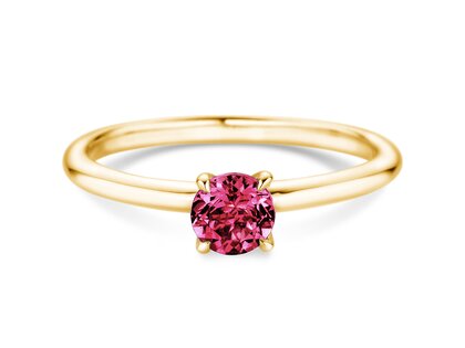 Geboortesteen ring Classic 4 januari in 14K geelgoud met granaat 0,50ct
