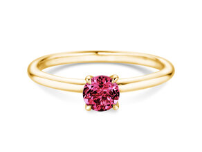 Geboortesteen ring Classic 4 januari in 14K geelgoud met granaat 0,50ct
