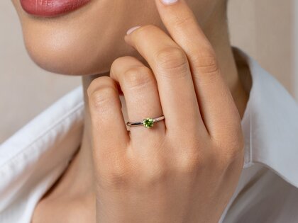 Geboortesteen ring Classic 4 augustus