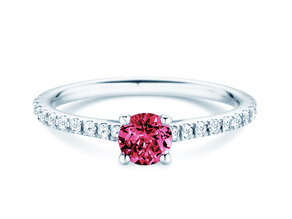 Geboortesteen ring Pure Colour