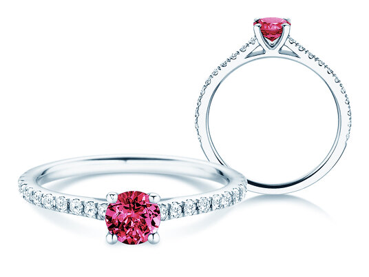 Geboortesteen ring Pure Colour