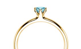 Verlovingsring Classic Colour in 14K geelgoud met robijn 0,50ct