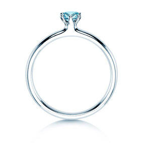 Verlovingsring Classic Colour in zilver 925/- met blauwe topaas 0,15ct