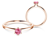  in 14K roségoud met  0,15ct