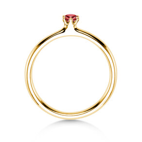 Verlovingsring Classic Colour in 14K geelgoud met robijn 0,05ct