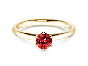 Verlovingsring Classic Colour in 14K geelgoud met robijn 0,50ct