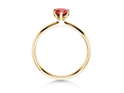Verlovingsring Classic Colour in 14K geelgoud met robijn 0,50ct