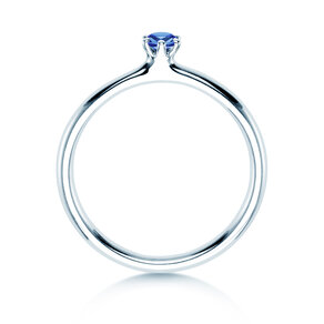 Verlovingsring Classic Colour in zilver 925/- met saffier 0,05ct