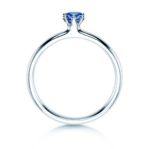Verlovingsring Classic Colour in 14K witgoud met saffier 0,25ct