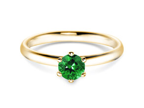 Verlovingsring Classic Colour in 9K geelgoud met smaragd 0,50ct