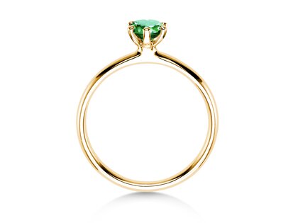 Verlovingsring Classic Colour in 9K geelgoud met smaragd 0,50ct