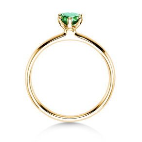 Verlovingsring Classic Colour in 9K geelgoud met smaragd 0,50ct