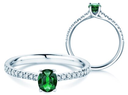 Verlovingsring Glow Pavé in platina