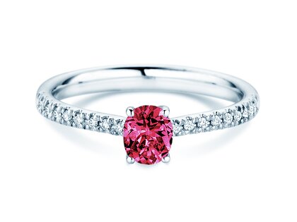 Geboortesteen ring Glow Pavé
