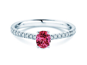Geboortesteen ring Glow Pavé