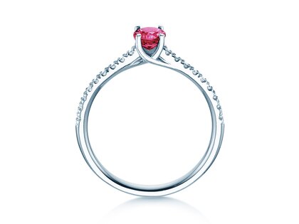 Geboortesteen ring Glow Pavé