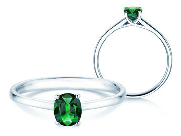 Verlovingsring Glow in witgoud