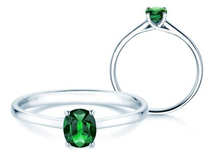 Verlovingsring Glow in witgoud