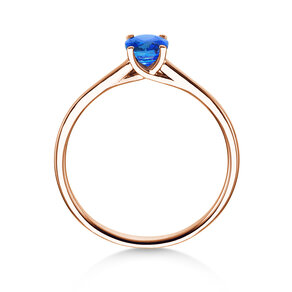 Verlovingsring Glow in 14K roségoud met saffier 0,60ct