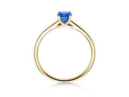 Verlovingsring Glow in 14K geelgoud met saffier 0,60ct