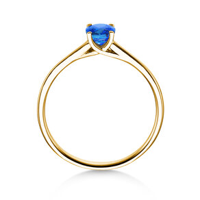 Verlovingsring Glow in 14K geelgoud met saffier 0,60ct