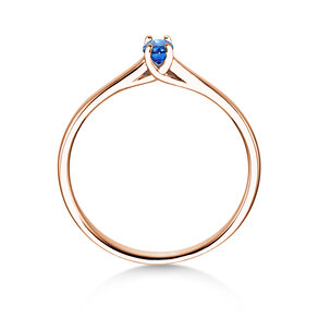 Verlovingsring Glow in 14K roségoud met saffier 0,25ct