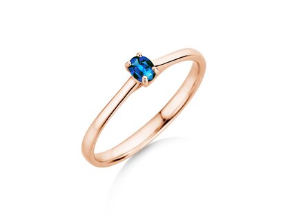 Verlovingsring Glow in 14K roségoud met saffier 0,25ct