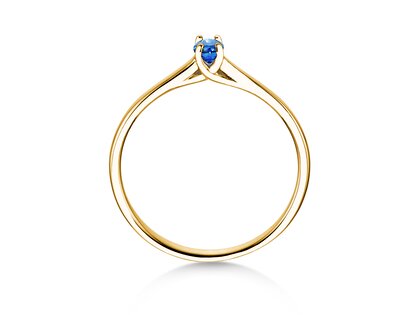 Verlovingsring Glow in 9K geelgoud met saffier 0,25ct