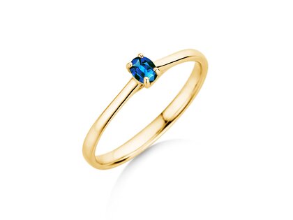 Verlovingsring Glow in 9K geelgoud met saffier 0,25ct