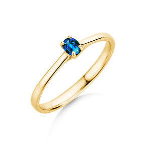 Verlovingsring Glow in 9K geelgoud met saffier 0,25ct