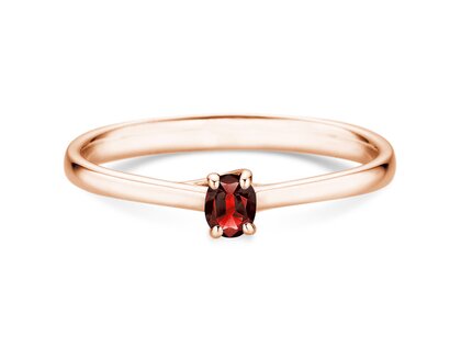 Verlovingsring Glow in 14K roségoud met robijn 0,25ct