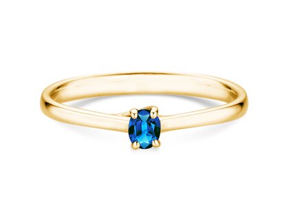 Verlovingsring Glow in 9K geelgoud met saffier 0,25ct